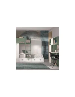 Block Dormitorio Juvenil F214 | Glicerio Chaves