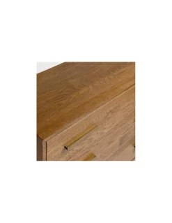 Cómoda de roble y metal | Crisal Decoración