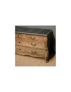 Cómoda madera y piedra | Crisal Decoración