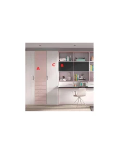 Composición Dormitorio Juvenil F253 | Glicerio Chaves