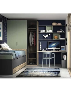 Dormitorio Juvenil Compacto F010 | Glicerio Chaves