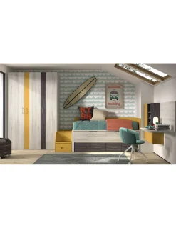 Dormitorio Juvenil Compacto F015 | Glicerio Chaves