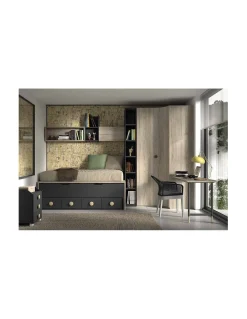 Dormitorio Juvenil Compacto F007 | Glicerio Chaves