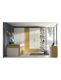 Dormitorio Juvenil Compacto F005 | Glicerio Chaves