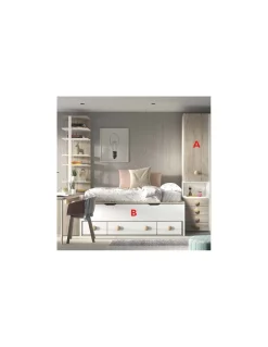 Dormitorio Juvenil Compacto F004 | Glicerio Chaves