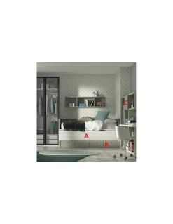 Dormitorio Juvenil Compacto F003 | Glicerio Chaves