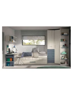 Dormitorio Juvenil Compacto F023 | Glicerio Chaves