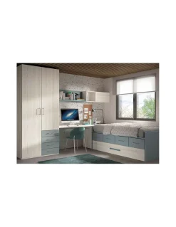Dormitorio Juvenil Compacto F025 | Glicerio Chaves