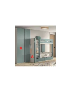 Dormitorio Juvenil con Litera F203 | Glicerio Chaves