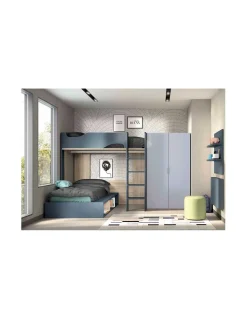 Dormitorio Juvenil con Litera F208 | Glicerio Chaves