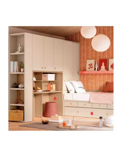 Dormitorio juvenil Delulu 09 | Muebles Ros