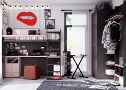 Dormitorio juvenil Delulu 49 | Muebles Ros
