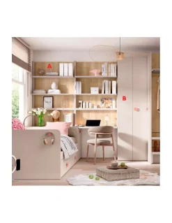 Dormitorio juvenil Delulu 08 | Muebles Ros