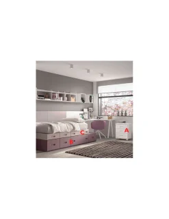 Dormitorio Juvenil F160 | Glicerio Chaves