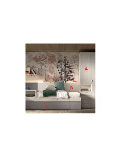 Dormitorio Juvenil Modular F151 | Glicerio Chaves