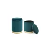 Set 2 Puff Polina Azul Marino