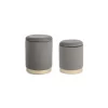 Set 2 Puff Polina Gris