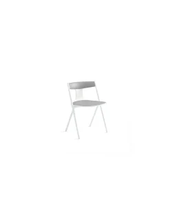 Silla Quadra con cojín y respaldo tapizado | Viccarbe
