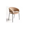 Silla terciopelo beige | Crisal Decoración