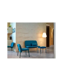 Sillón Lana Acero respaldo bajo | Ondarreta