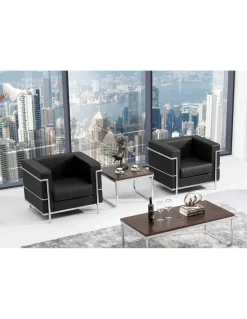 Sillón Le Corbusier negro