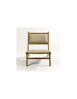 Sillón lino tachuelas | Crisal Decoración