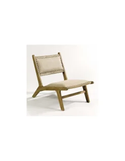 Sillón lino tachuelas | Crisal Decoración