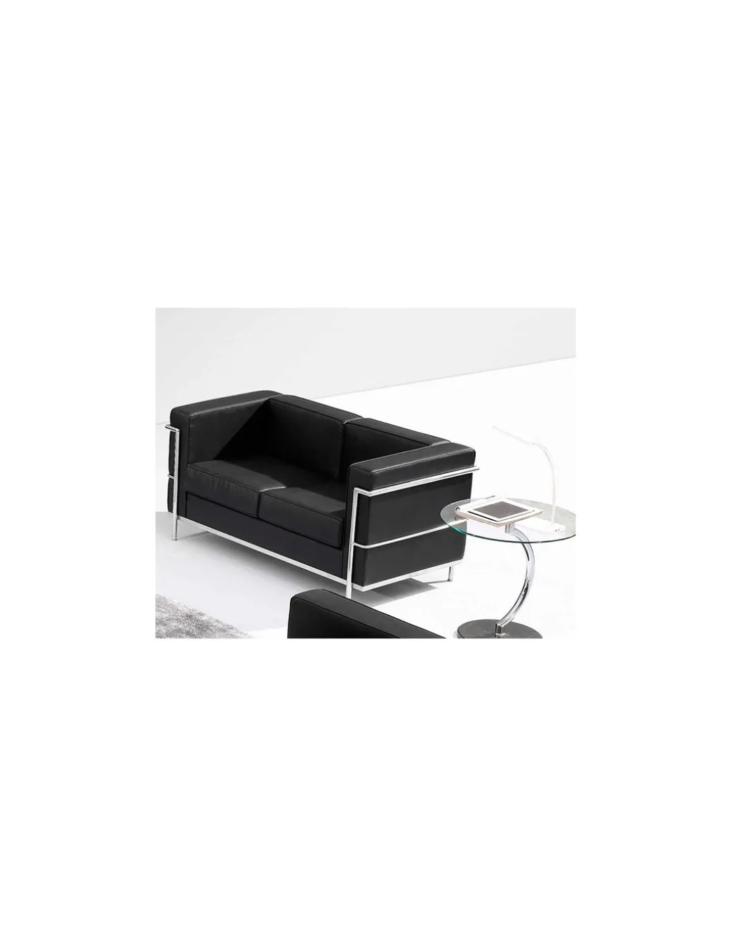 Sofá Le Corbusier 2/PL negro