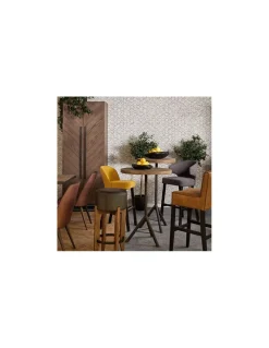 Taburete mostaza | Crisal Decoración