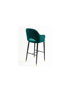 Taburete terciopelo verde | Crisal Decoración